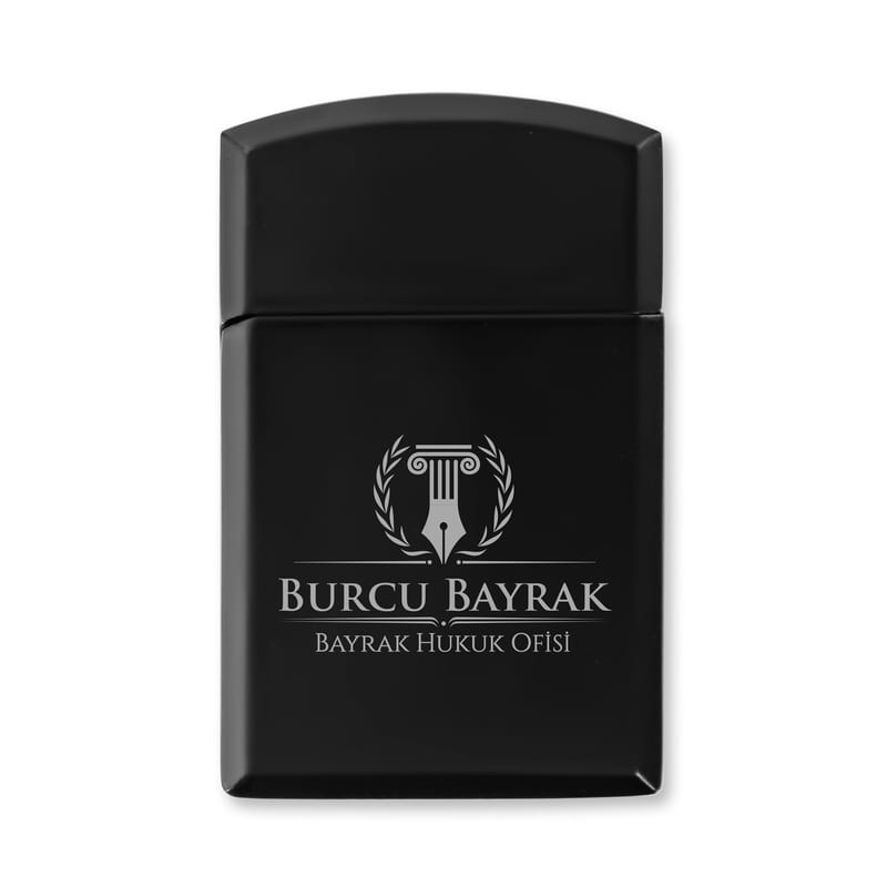 Avukatlara Hediye İsme Özel Siyah Çakmak