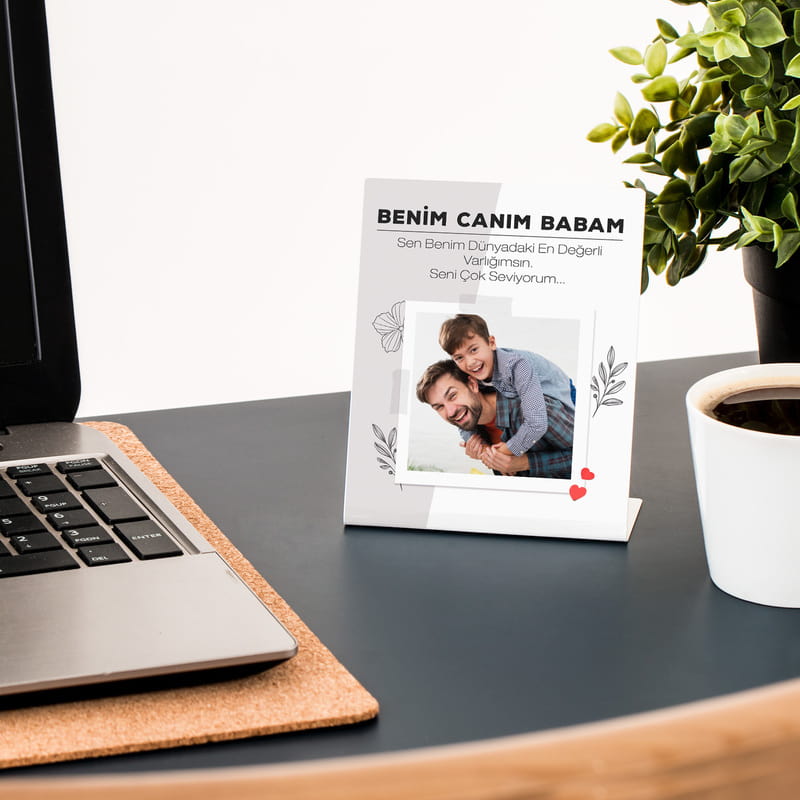 Babalar Günü Hediyesi Metal Foto