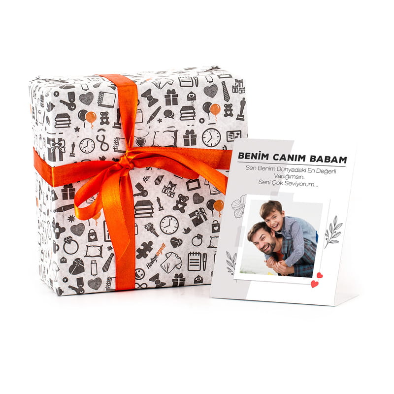 Babalar Günü Hediyesi Metal Foto