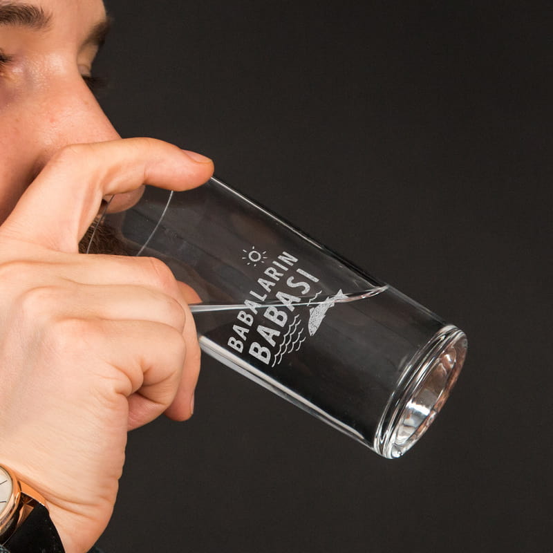 Babaların Babası İsme Özel Ahşap Kutulu Rakı Seti