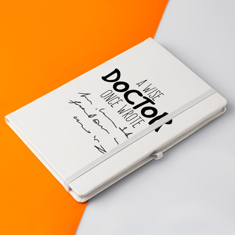 Bilge Doktorlara Özel Tasarımlı Hediye Not Defteri