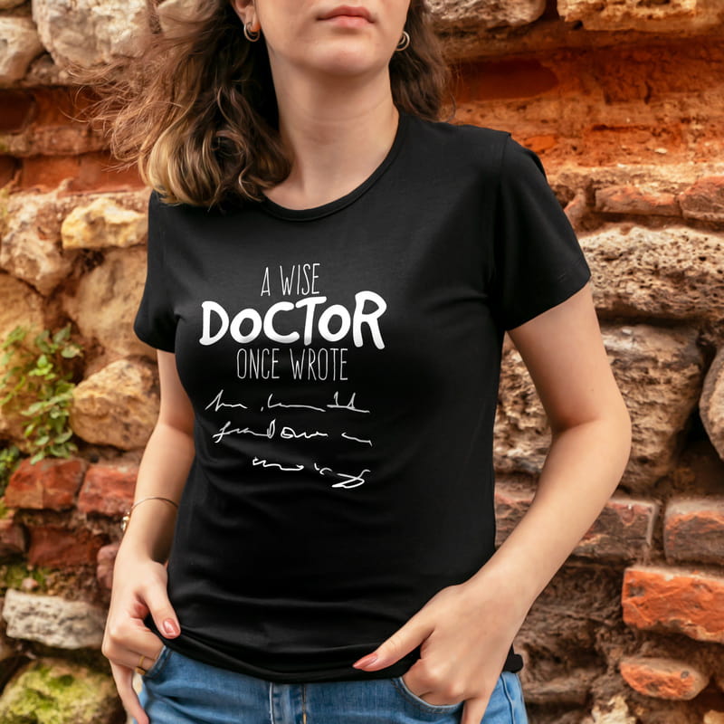 Bilge Doktorlara Hediye Esprili Tişört - %100 Pamuklu Kumaş