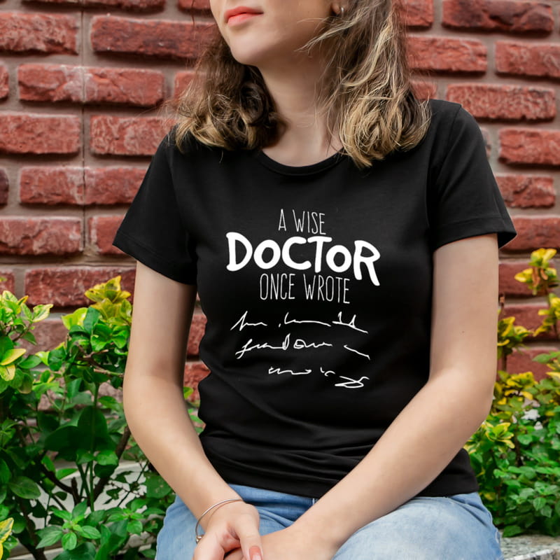 Bilge Doktorlara Hediye Esprili Tişört - %100 Pamuklu Kumaş