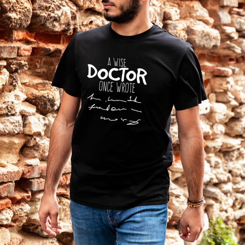 Bilge Doktorlara Hediye Esprili Tişört - %100 Pamuklu Kumaş