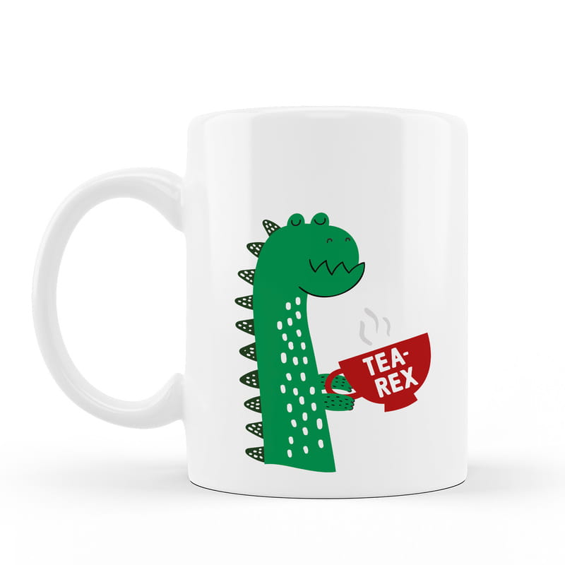 Çay Canavarı Arkadaşa Esprili Hediyelik Porselen Kupa