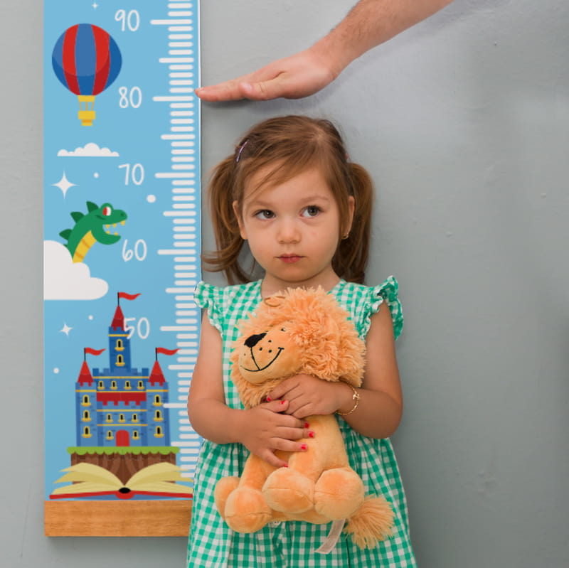 Çocuk Odası Masal Dünyası Kişiye Özel Duvar Boy Ölçme Cetveli