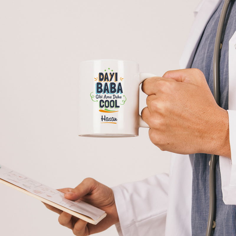 Dayılara Hediye Esprili Kişiye Özel Tasarımlı Kupa Bardak
