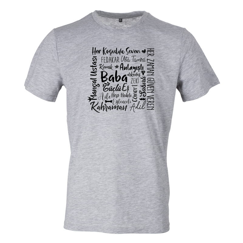 En Kral Babaya Hediye Tişört - %100 Pamuklu Kumaş
