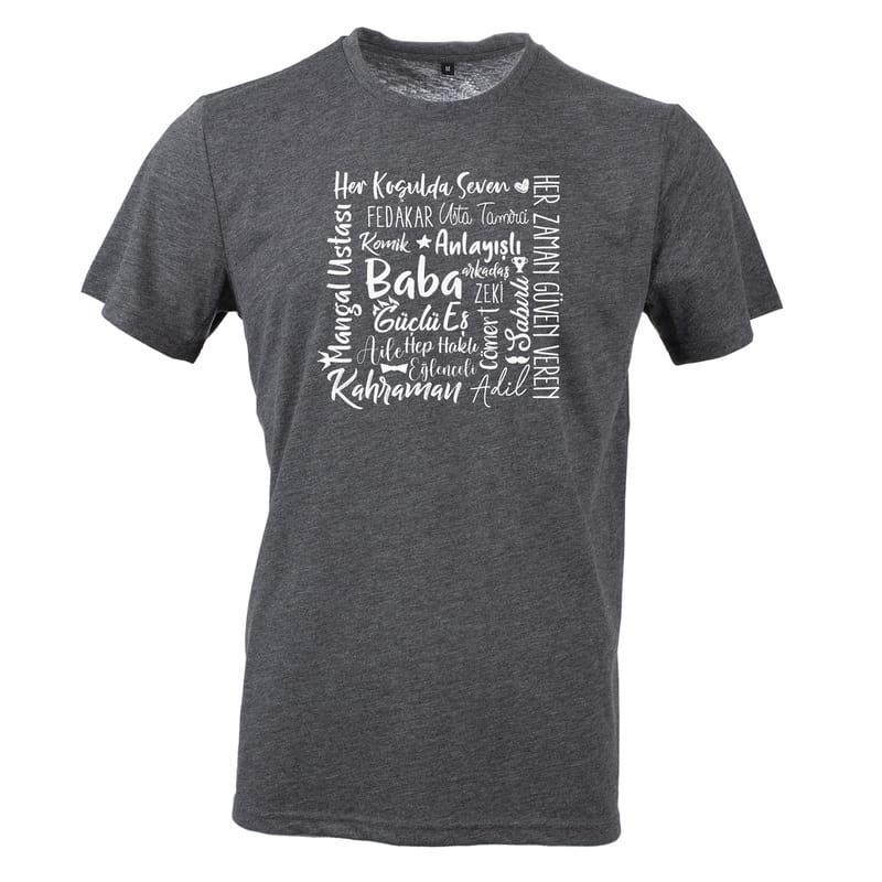 En Kral Babaya Hediye Tişört - %100 Pamuklu Kumaş