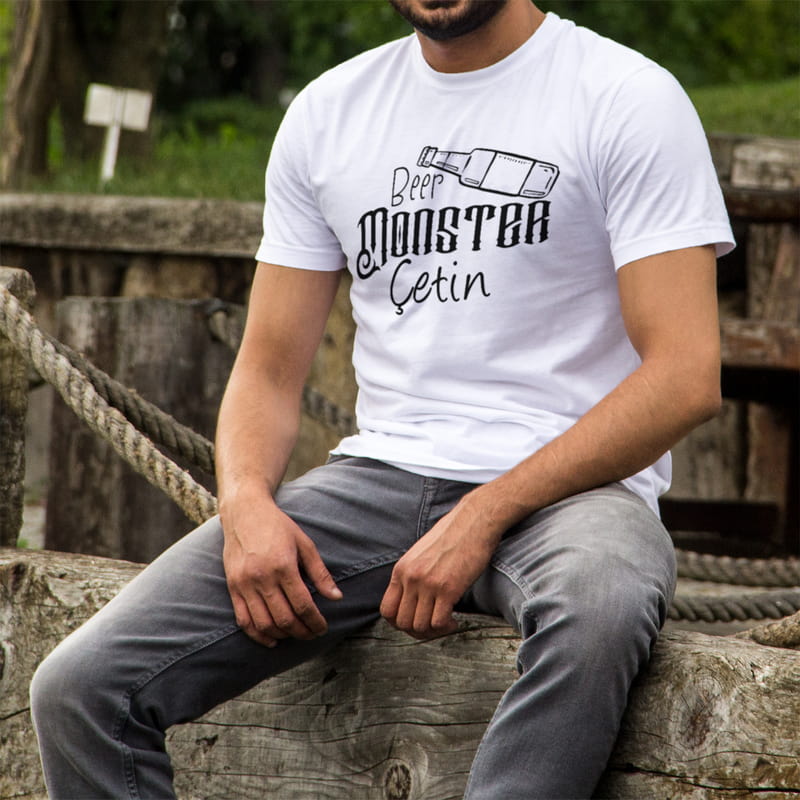 Esprili Baba Tişört ve Bebek Çıtçıtlı Badi Kombini - %100 Pamuklu Kumaş