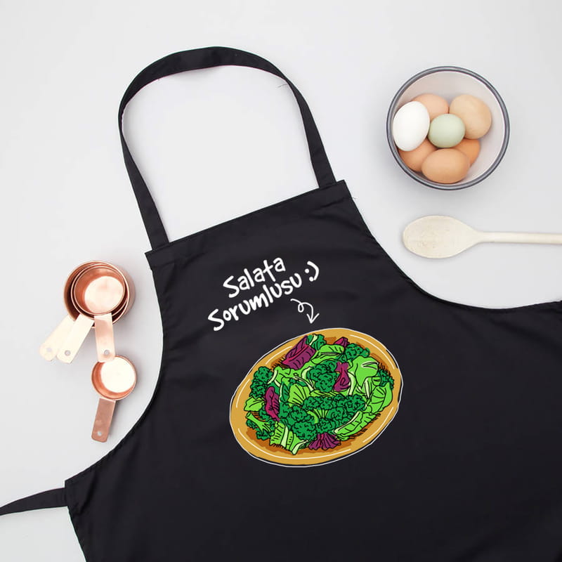 Evli Çiftlere Hediye Esprili Mutfak Önlüğü