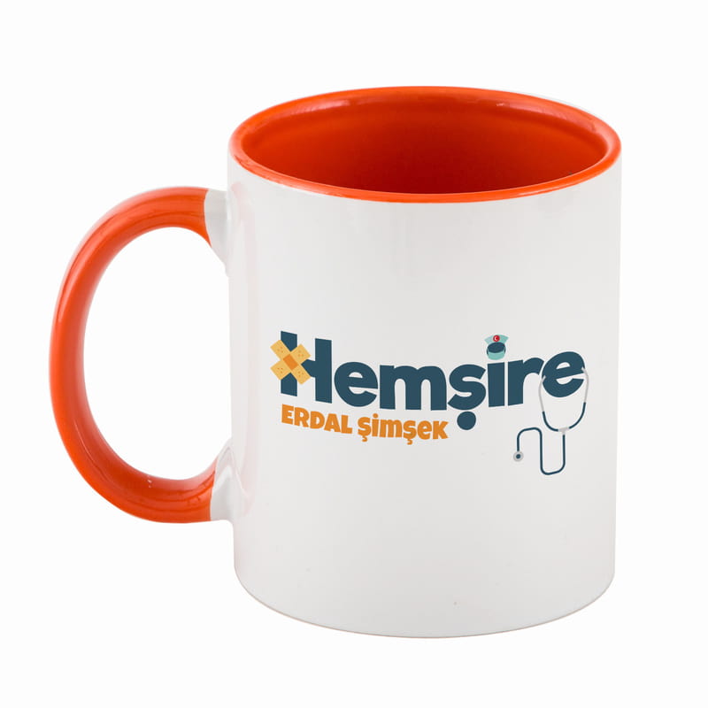 Hemşirelere Kişiye Özel Tasarımlı Kahve Kupası