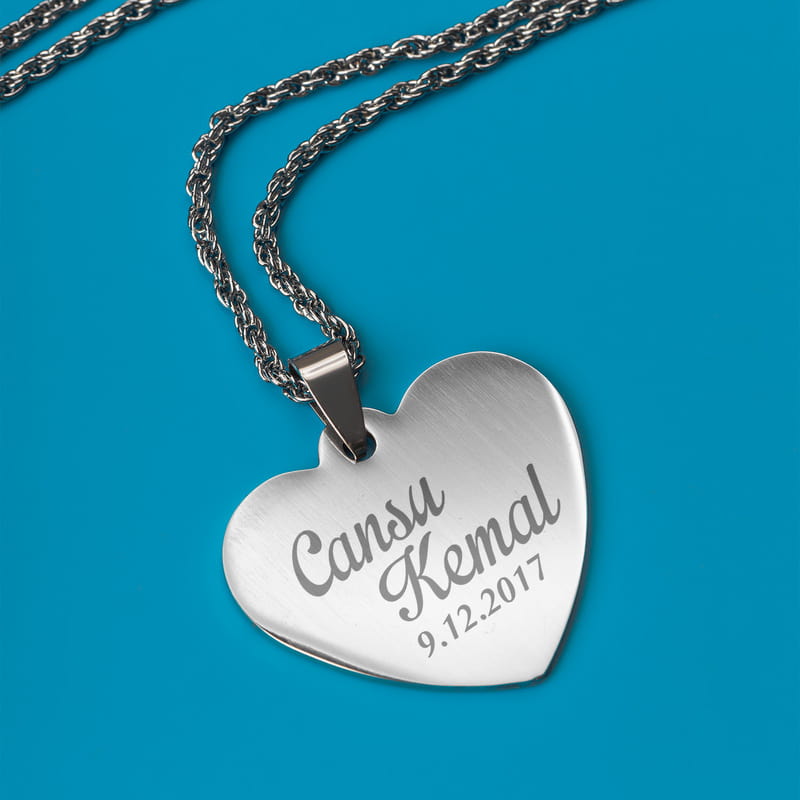 İsimli Kalp Kolye