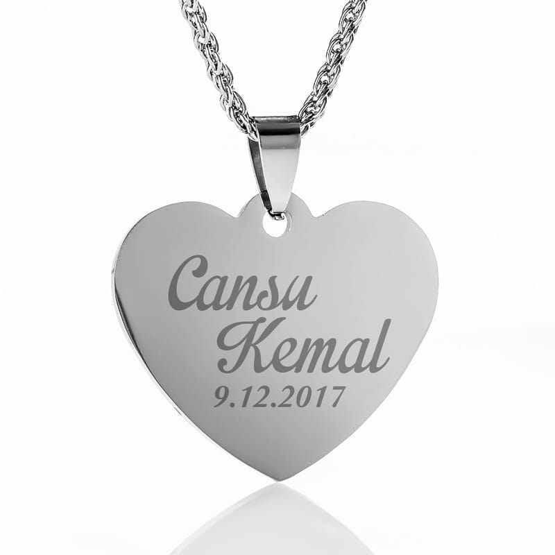 İsimli Kalp Kolye