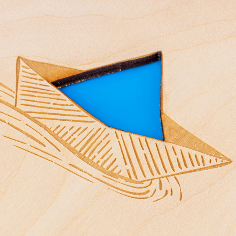 İsme Özel Hayallerine Yolculuk Tasarımlı Ahşap Kapaklı Defter