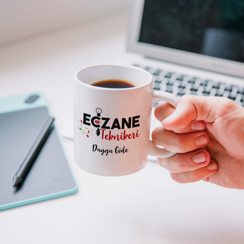 Kişiye Özel Eczane Teknikeri Porselen Kupa Bardak