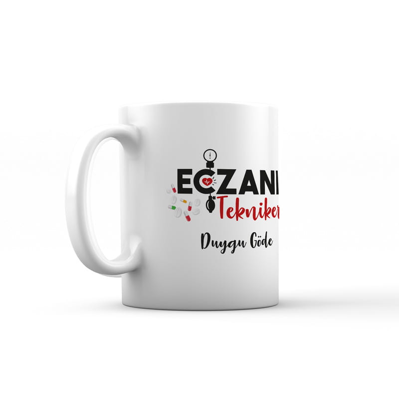 Kişiye Özel Eczane Teknikeri Porselen Kupa Bardak