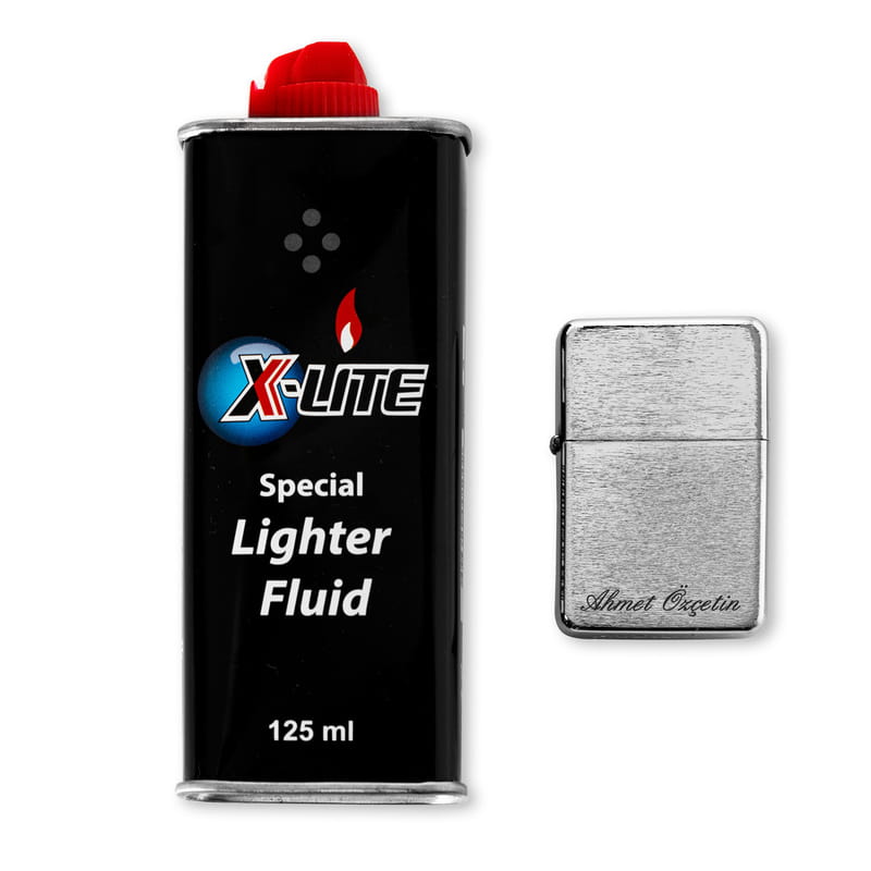 Kişiye Özel El Yazısı Tasarımlı Metal Çakmak Seti