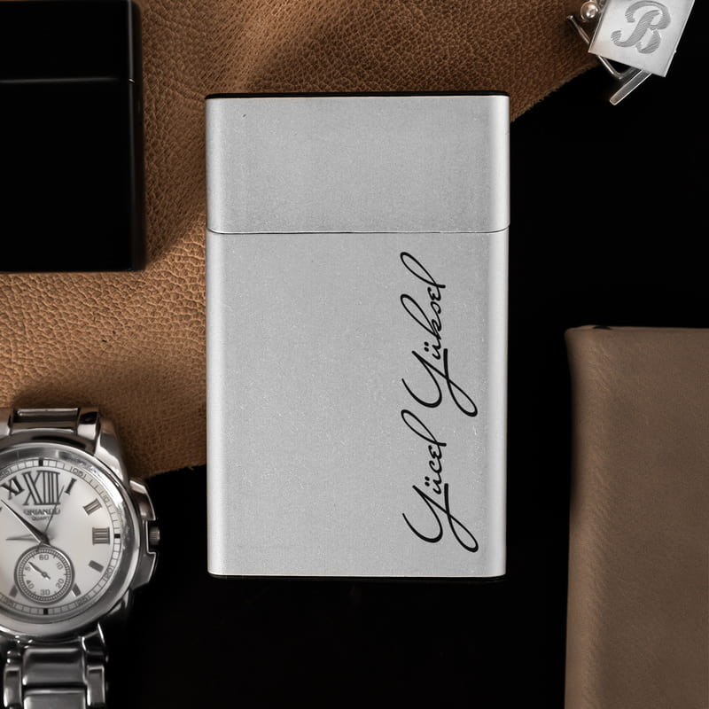 Kişiye Özel İmza Stili Metal Tabaka