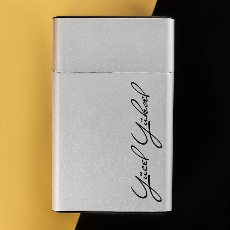 Kişiye Özel İmza Stili Metal Tabaka