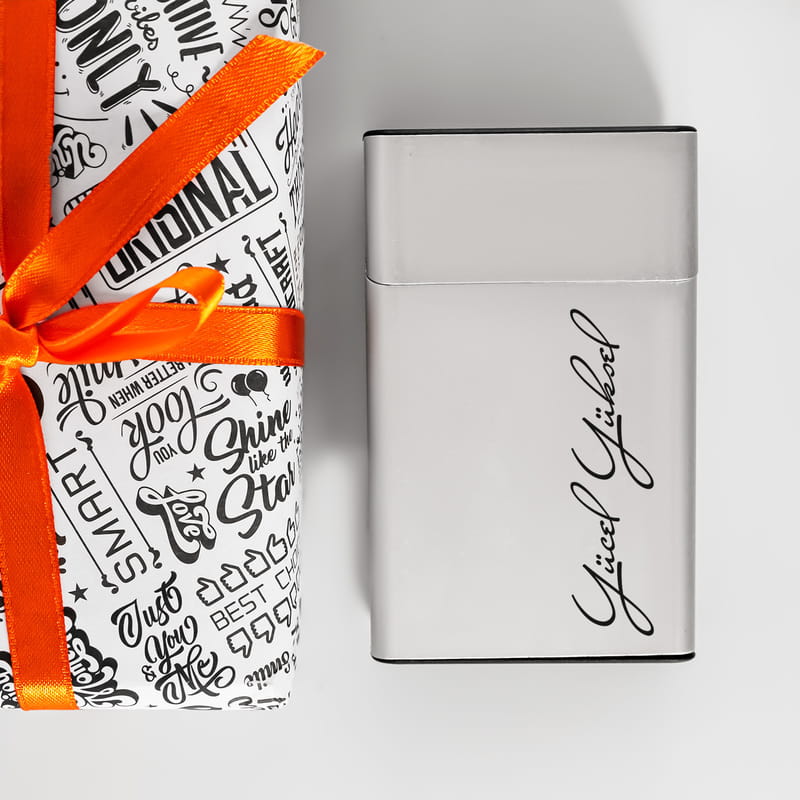 Kişiye Özel İmza Stili Metal Tabaka