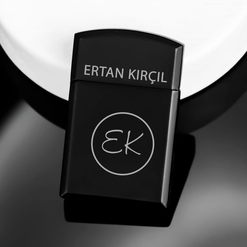 Kişiye Özel Logo Baskılı Siyah Çakmak