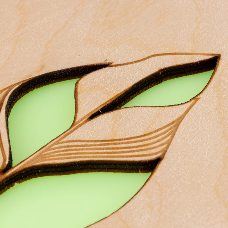 Kişiye Özel Tüy Kalem Tasarımlı Ahşap Kapaklı Defter