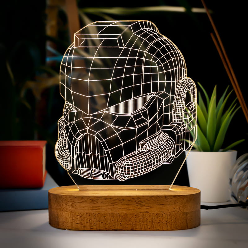 Romantik aşıklar 3d dokunmatik gece lambası bijuteri Maske Tasarımlı 3 Boyutlu Optik İllüzyon Gece Lambası | Hediye Sepeti