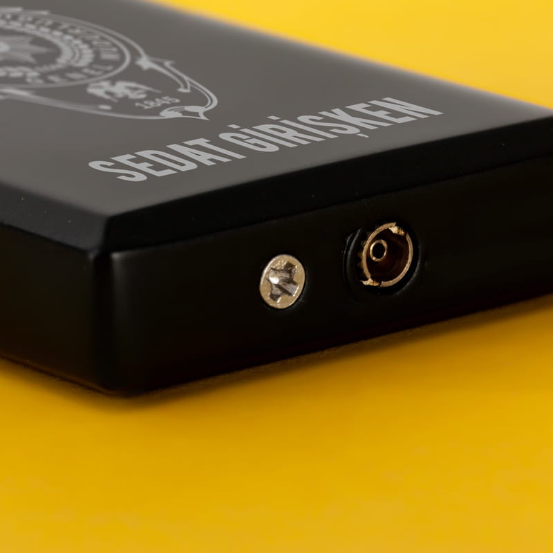 Polis Memurlarına Özel İsim Ve Logo Baskılı Siyah Çakmak