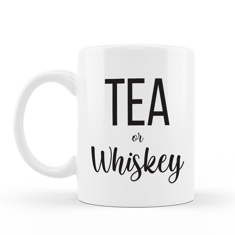 Tea Or Whiskey Porselen Kupa Bardak
