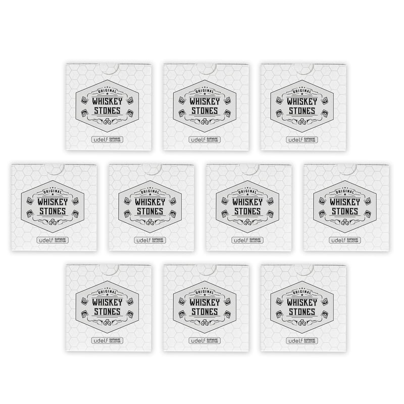 10 adet 12'li Premium Doğal Mermer Viski Taşı