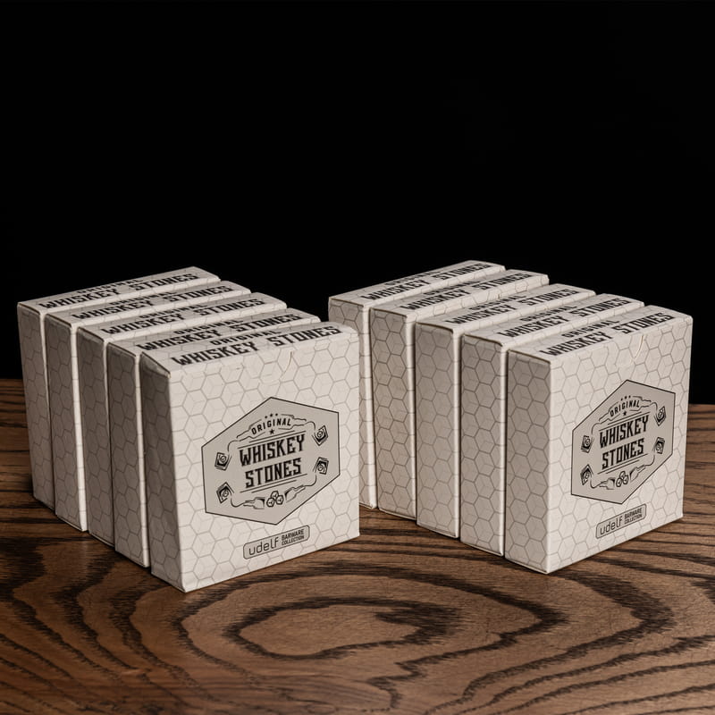 10 adet 12'li Premium Doğal Mermer Viski Taşı