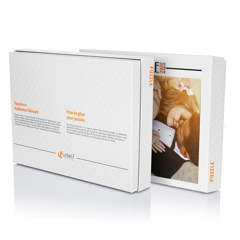 2000 Parça 2'li Fotoğraf Baskılı Kutulu Kolaj Puzzle