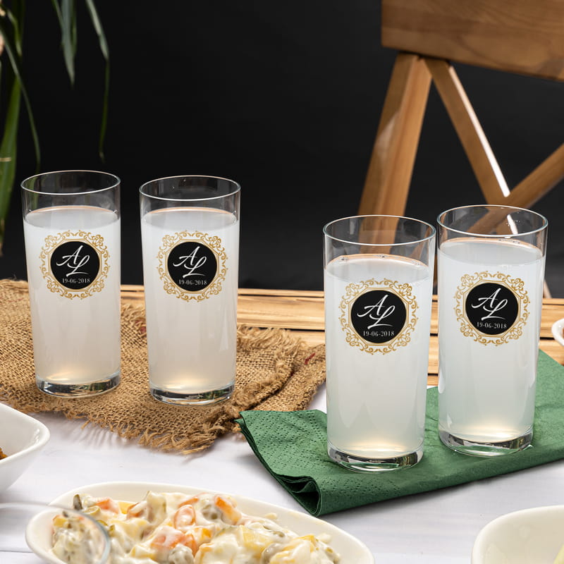 Arkadaşa Doğum Günü Hediyesi 4'lü Rakı Kadehi Seti