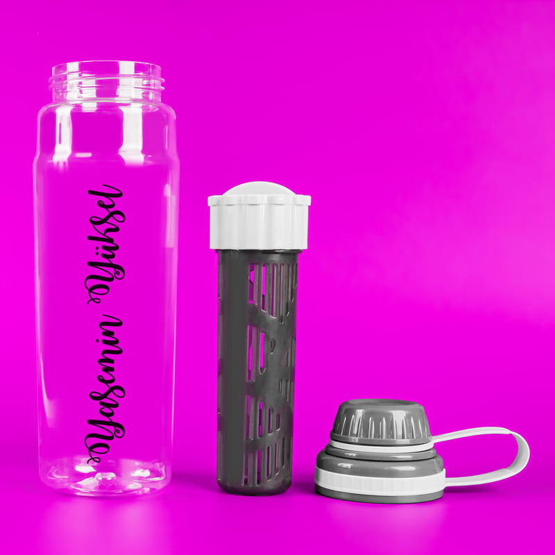 Arkadaşa Hediye İsme Özel Detoks Süzgeçli Su Şişesi