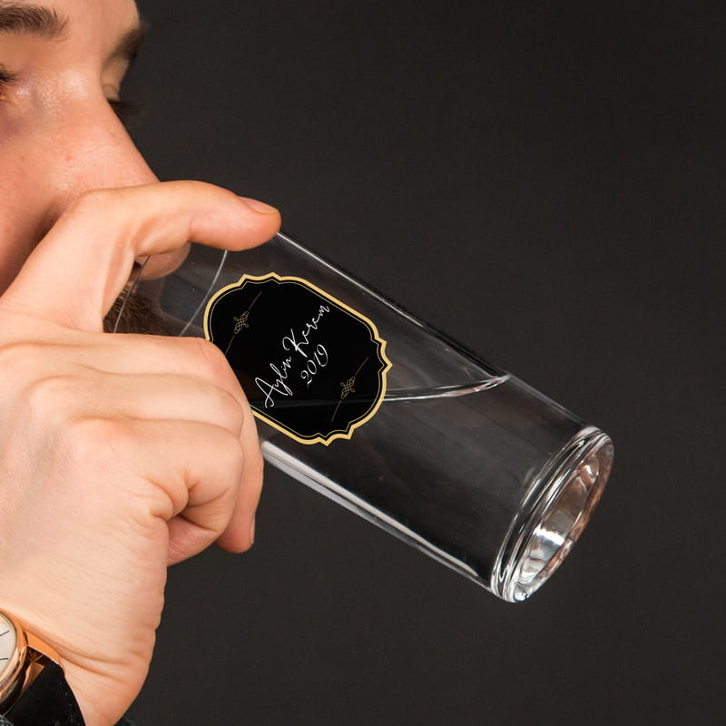 Avangart Tasarımlı Kişiye Özel Rakı Kadehi Seti