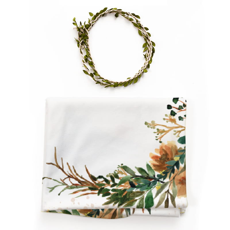 Bahar Dalları Aylık | Haftalık Doğum Hediyesi Fotoğraf Çekim Battaniyesi