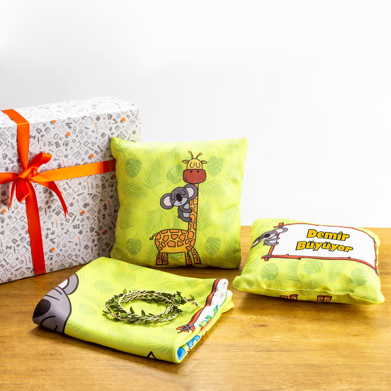 Bebek Boy Ölçümlü Konsept Fotoğraf Battaniyesi Seti