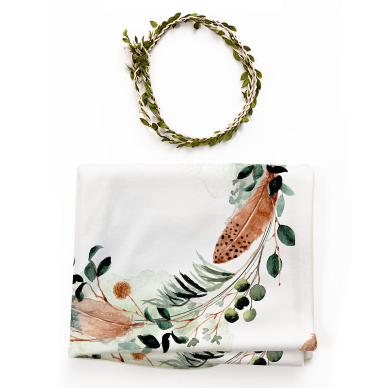 Bohem Tasarımlı Aylık | Haftalık Bebek Hediyesi Çekim Battaniyesi