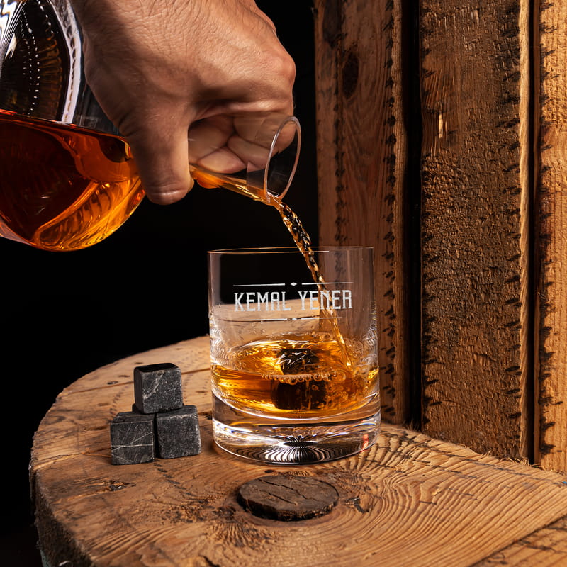 Doğum Günü Hediyesi Ahşap Kutulu Tokyo Viski Seti