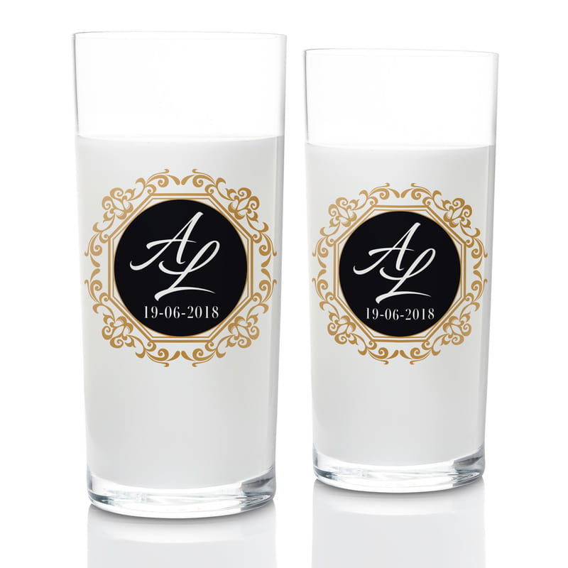 Eşe Hediye Harf Yazılı 2li Rakı Kadehi Karaf Seti