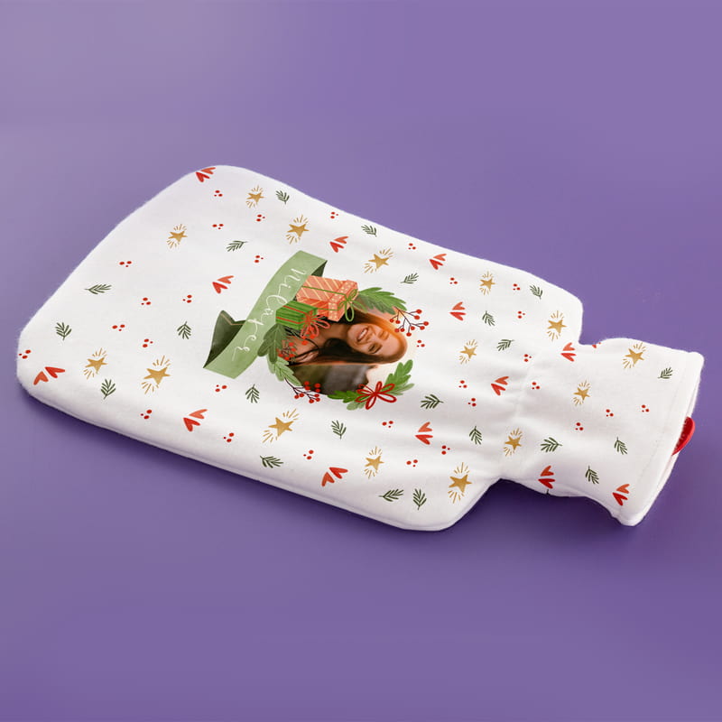 Fotoğrafınıza Özel Tasarım Yılbaşı Hediyesi Sıcak Su Torbası