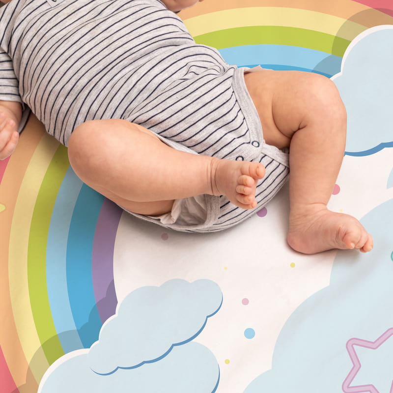 Gökkuşağı Yeni Doğan Bebek Hediyesi Aylık | Haftalık Fotoğraf Battaniyesi