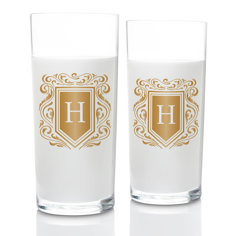 Gold Tasarımlı İsim Yazılı 2li Rakı Kadehi Karaf Seti