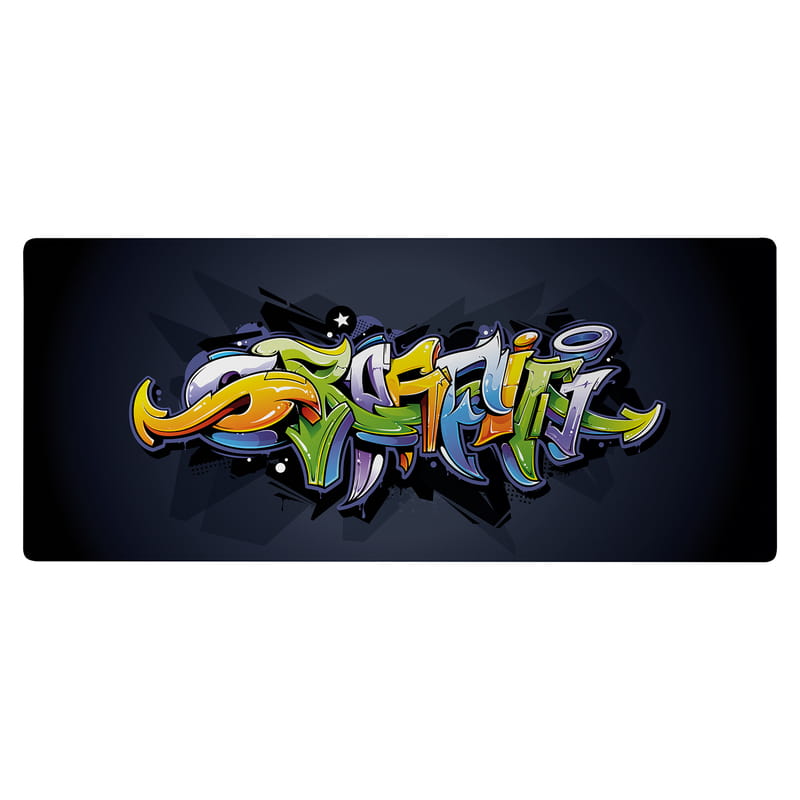 Grafiti Tasarımlı 70x30 Büyük Boy Mousepad