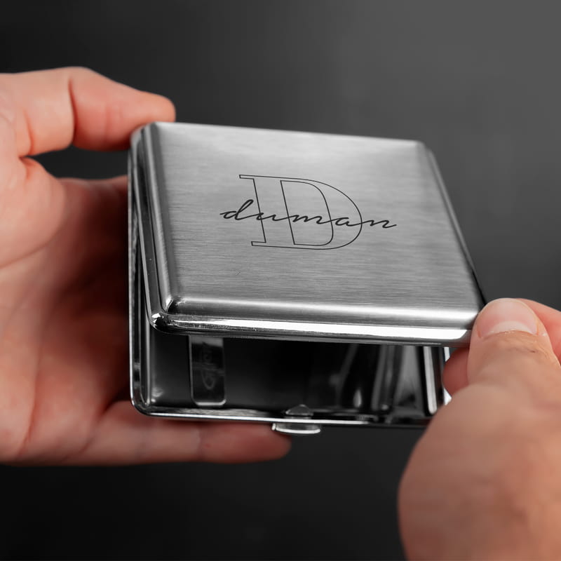 İsim Ve Harf Yazılı Hediye Metal Sigara Tabakası