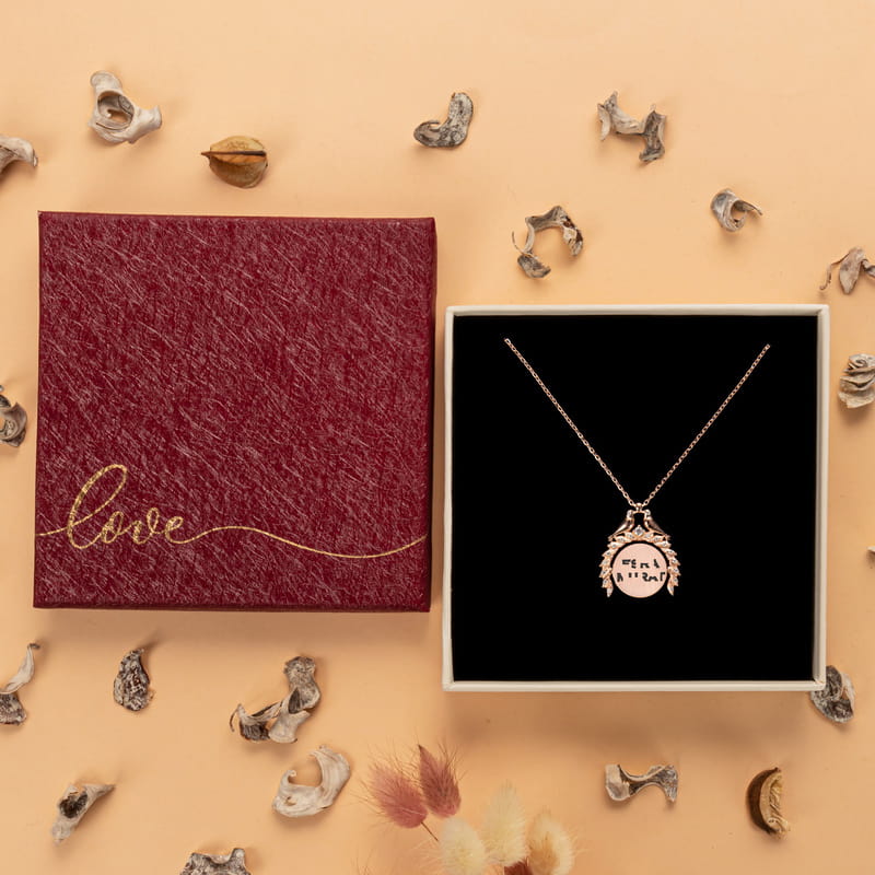 İsim Yazılı Sihirli Gümüş Kolye