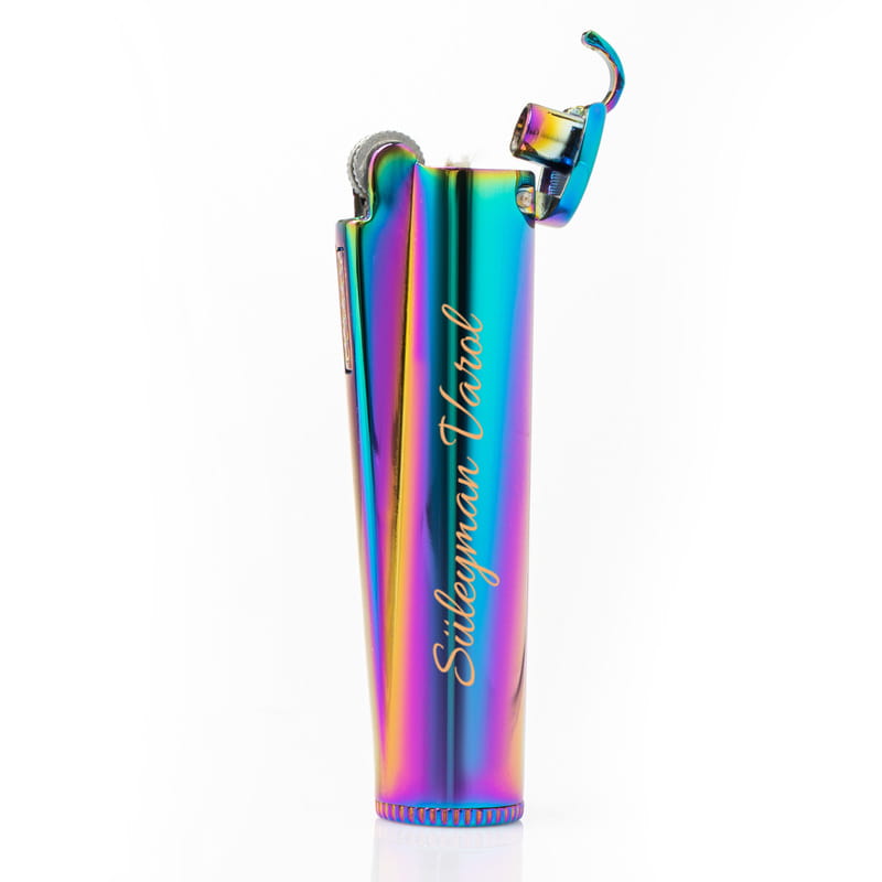 İsme Özel Metal Benzinli Clipper Çakmak Seti