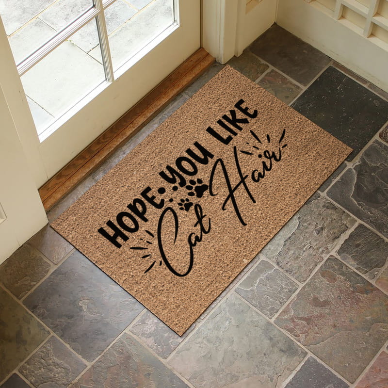 Kedili Evlere Hope You Like Cat Esprili Paspas Mat