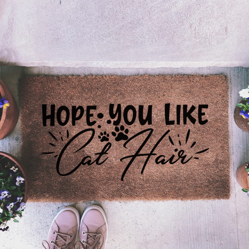 Kedili Evlere Hope You Like Cat Esprili Paspas Mat